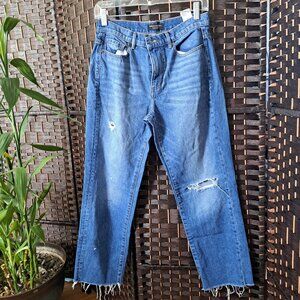 BANANA REPUBLIC High Waisted Jeans Distressed Blue - sz 27